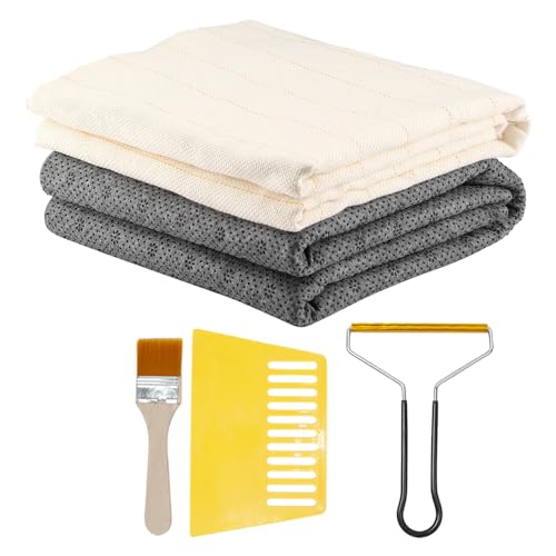 Tuftstoffunterlage für Teppiche, Tufting-Matte mit markierten Linien, rutschfester Teppich-Unterlage, großes Set aus Mönchsstoff, Teppich-Zubehör, Zubehör Tuftstoffunterlage für Teppiche, Tufting-Matte mit markierten Linien, rutschfester Teppich-Unterlage, großes Set aus Mönchsstoff, Teppich-Zubehör, Zubehör von bevog
