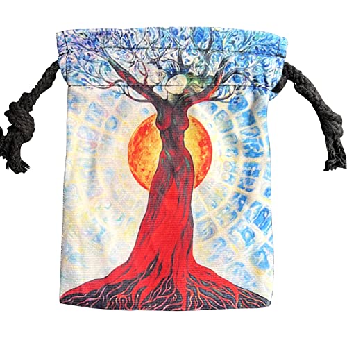 bevog 3 Stück Aufbewahrungstasche für Tarotkarten, Spirit of Trees – bequeme Schmucktasche für Tarotkartenhalter – Tarotkartenhalter für Tarot-Liebhaber von bevog