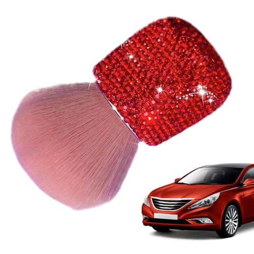 bevog Innenbürste für Auto, Staubbürste für den Innenraum des Autos | Detailbürste aus Strass Bling – Staubsammler für Auto-Reinigungsbürste, Schmutzstaub von bevog