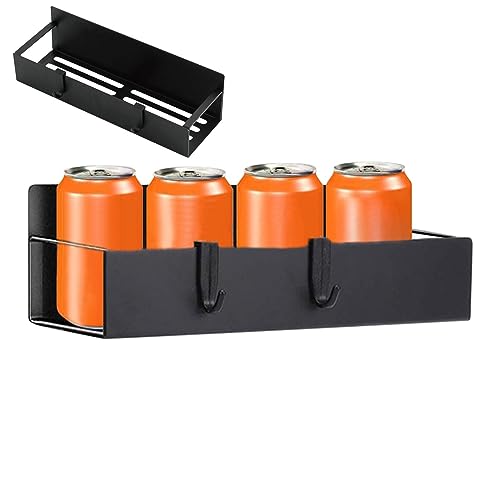 bevog Magnetischer Gewürzständer – Regal Organizer Gewürzregal Kühlschrank Magnetisch – mobiler Wandregal-Organizer, Gewürzorganizer mit 2 Haken für die Organisation von bevog