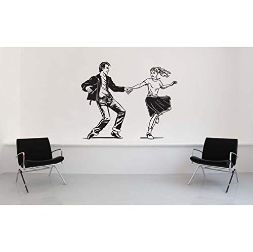 56 X 69 Cm Pudelrock Süße Wandtattoo Sattelschuhe 50Er Jahre Art Art Wandaufkleber Home Livinroom Decor Vinyl Wallpaper von bfzhh