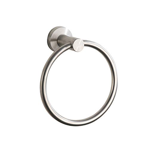 Handtuchring Gebürstetes Nickel, Badetuch Ring Edelstahl Rund Handtuchhalter für Badezimmer von bgl