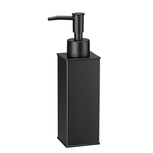 BGL Square Soap Dispenser 304 Edelstahl Standing Handwäsche Spender für Dusche, Bad, Küche, Waschraum (Schwarz) von BGL