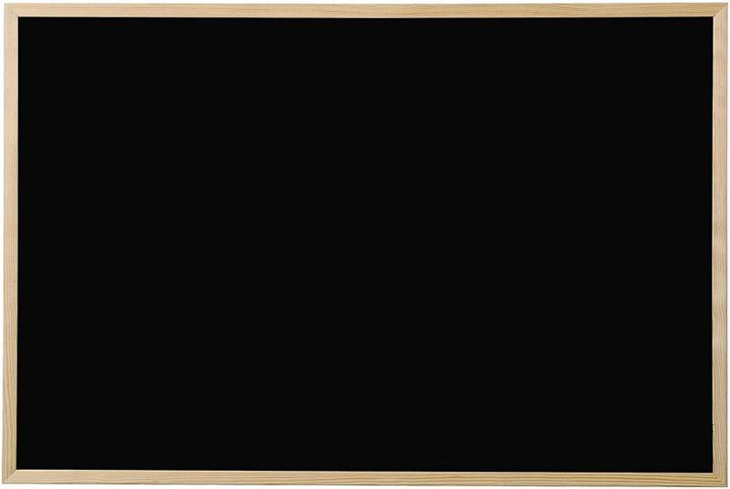 bi-office Wandtafel Bi-Office Kreidetafel, Naturholz, schwarz, 600 x 400 mm von bi-office