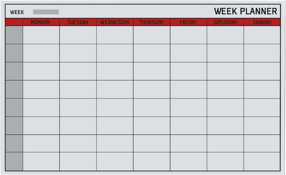 bi-office Wandtafel Glasboard 'Week Planner' 78x48cm bi-office Wandtafel Glasboard 'Week Planner' 78x48cm von bi-office