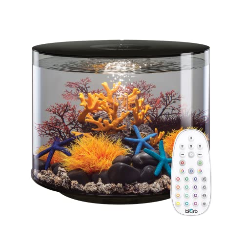 biOrb Tube 35L schwarz Aquarium mit MCR LED Beleuchtung von biOrb