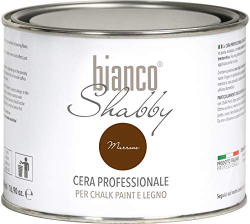 Professionelles Wachs zur Dekoration und Restauration mit Bienenwachs und Carnaubawachs, braun von bianco Shabby