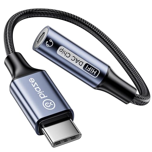 Biaze USB Typ C auf 3,5 mm Kopfhöreranschluss-Adapter, offiziell zertifizierte Air Control USB C auf Aux Audio-Dongle-Kabel, kompatibel mit iPhone 16/15 Full Series, Samsung, Pixel von biaze