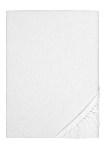 Sleep & Protect wasserundurchlässiges Molton-Spannbetttuch 0802760 weiß 1x 200x200 cm von biberna Sleep & Protect