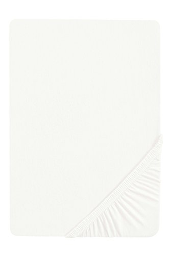 biberna Feinbiber-Stretch-Spannbetttuch 0002542 weiß 1x 90x190 cm - 100x200 cm von biberna