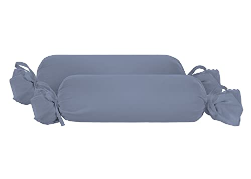 biberna Feinjersey-Kopfkissenbezug 0077144 blau 2X 15x40cm von biberna