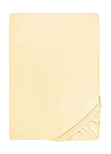 biberna Feinjersey-Spannbetttuch 0077144 gelb 1x 60x120 cm - 70x140 cm von biberna