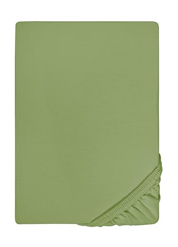 biberna Feinjersey-Spannbetttuch 0077144 fichte 1x 140x200 cm - 160x200 cm von biberna