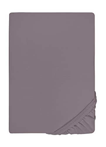 biberna Jersey-Elastic-Topper-Spannbetttuch 0077641 Silber/grau 1x 180x200 cm - 200x220 cm von biberna