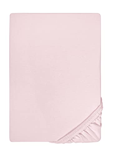 biberna Jersey-Elastic-Spannbetttuch 0077866 Rose 1x 120x200 cm - 130x220 cm von biberna