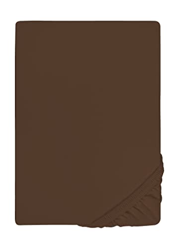 biberna Jersey-Elastic-Spannbetttuch 0077866 topas/Mocca 1x 140x200 cm - 160x220 cm von biberna