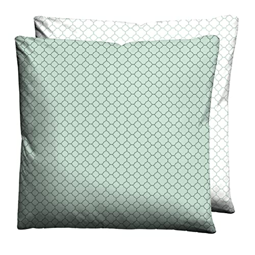 biberna 0636045 Mix & Match Kopfkissenbezug Mako-Baumwoll-Satin 1x 80x80 cm, Mint von biberna