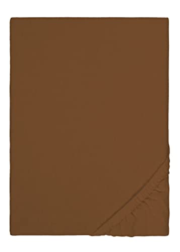 biberna Feinbiber-Spannbetttuch 0002744 Chocolate 1x 140x200 cm - 160x200 cm von biberna