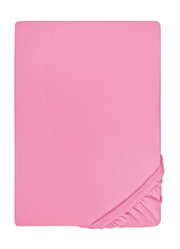 biberna Feinjersey-Spannbetttuch 0077144 pink 1x 60x120 cm - 70x140 cm von biberna