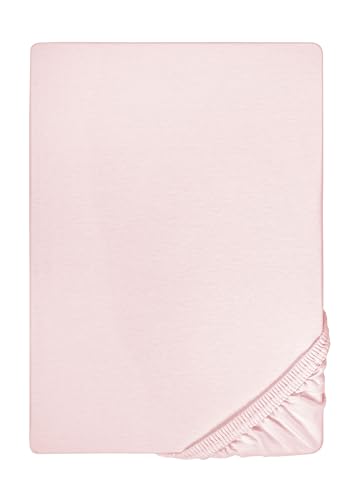 biberna Feinjersey-Spannbetttuch 0077144 Rose 1x 90x190 cm - 100x200 cm von biberna