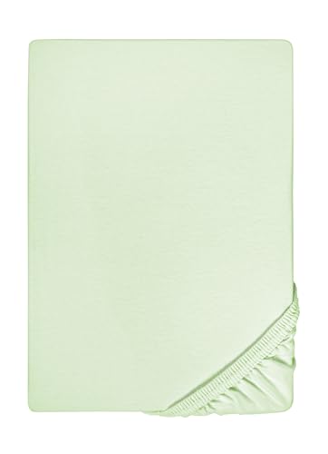 biberna Feinjersey-Spannbetttuch 0077144 Mint 1x 180x200 cm - 200x200 cm von biberna