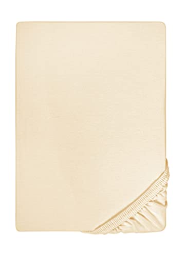 biberna Jersey-Elastic-Topper-Spannbetttuch 0077641 Champagner 1x 140x200 cm - 160x220 cm von biberna