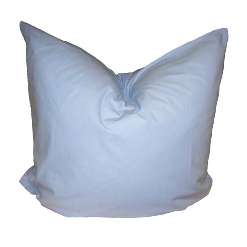 biberna Kissenbezug Linon 80x80 cm in hellblau ohne Muschelrand von biberna