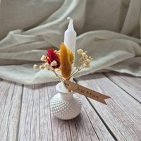 Kleines Mitbringsel Vase Mit Kerze Geschenkset von bibikreativ