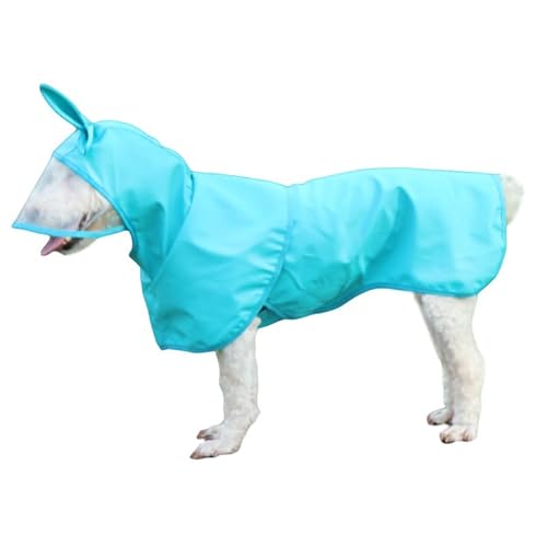 Hunderegenmanteljacke, Wasserdichter Hunde Mantel mit Geschirr, verstellbare Hunde-Regenmantel Winddichte Regenjacke wasserdicht für kleine mittelgroße Hunde von bibiwell