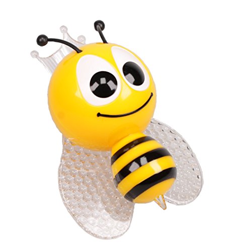 bick.shop LED Nachtlicht Biene Schlummerlicht wechselt saft Farben Steckdosenlicht night light Bee Notlicht nachtlampe von bick.shop