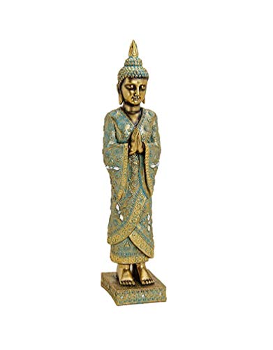 bick.shop Buddha Figur 55cm stehender thaibuddha buddafigur feng Shui Budda Gold elegant von bick.shop