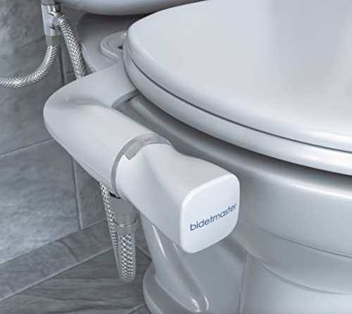 bidetmaster Ultra-Slim infiniti Bidet-Aufsatz für Toilette, Dual-Düse/Dual-Modus (weiblich und hinten), einstellbarer Wasserdruck Bidet mit Messingeinlass, nicht elektrisch von bidetmaster