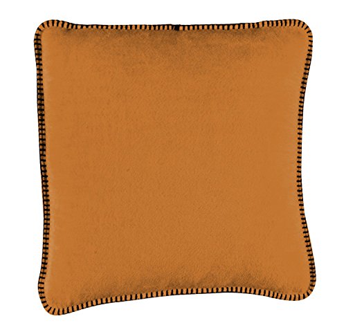 Biederlack Kissenhülle, 60 % Baumwolle, Zierstich-Einfassung, 50 x 50 cm, Orange, Aura Curry, 652737 von biederlack