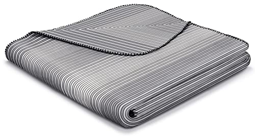 Biederlack Plaid Wohndecke | Lines grey - 220 x 240 von biederlack