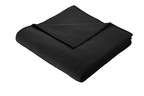 Biederlack Wohndecke Cotton Home | schwarz - 150 x 200 von biederlack