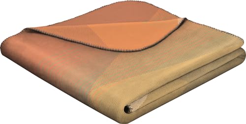 biederlack Wohndecke Circular Jacquard acpricot Größe 180x220 cm von biederlack