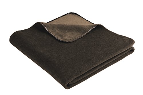 biederlack AmazonUkkitchen Duo-Überwurf, Baumwoll-Mischgewebe, Einzelbett, Baumwollmischung, Ebony/Falcon, 49 x 37 x 12 cm von biederlack
