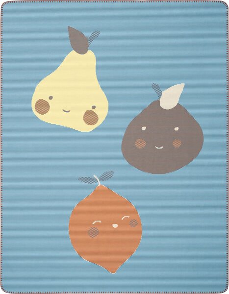 biederlack Baby-und Kinderdecke "Little Fruits- terra oder aqua" - GRS Standard von biederlack