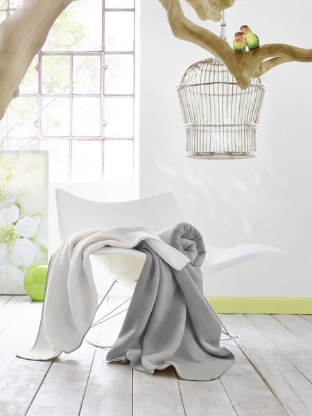 biederlack Wohn-und Kuscheldecke "Duo Cotton" tolle Farben von biederlack