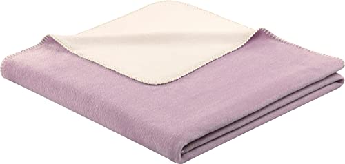 Biederlack Wohndecke | lilac-ecru - 150 x 200 von biederlack