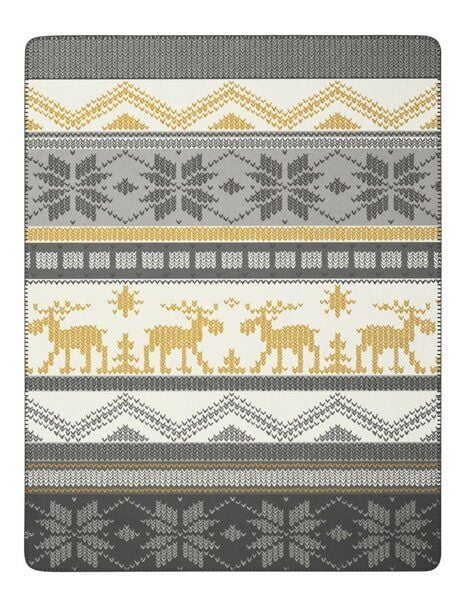 biederlack Wohndecke Serie Alp Chic "Winter Knit", 80 % recycelte Fasern von biederlack