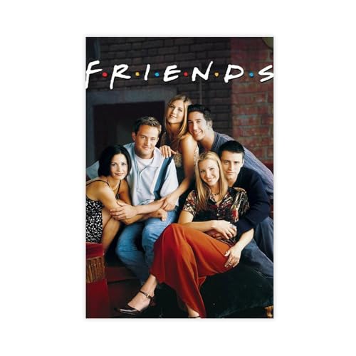 biegzc Freunde (1994) Klassiker TV-Serie TV-Serie Ross Rachel Monica Joey CHandler Phoebe Geschenk Poster Leinwand Poster Schlafzimmer Dekor Landschaft Büro Zimmer Dekor Geschenk 20 x 30 cm von biegzc