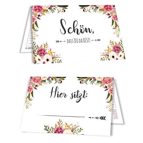 Tischkarten - Boho Dream Tischkarten - Boho Dream von bigdaygraphix