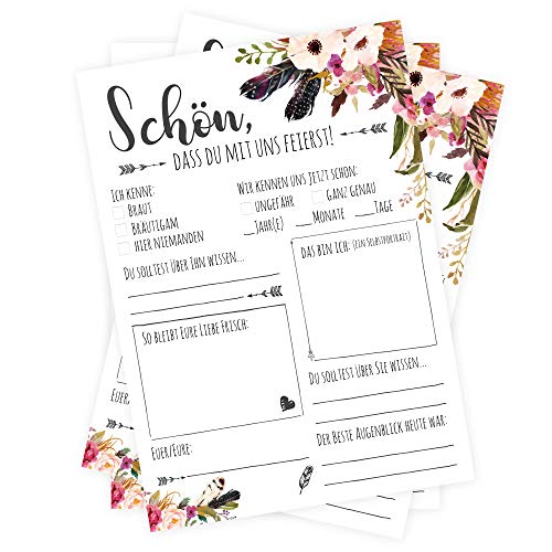 bigdaygraphix Hochzeitsspiel - 52 Karten mit Fragen I Bohemian-Dream I alternatives Gästebuch I Party-Spiel I Erinnerungskarten I Postkarten DIN A6 bigdaygraphix Hochzeitsspiel - 52 Karten mit Fragen I Bohemian-Dream I alternatives Gästebuch I Party-Spiel I Erinnerungskarten I Postkarten DIN A6 von bigdaygraphix