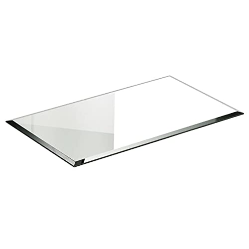 BIJON Glasplatte Tisch ESG Sicherheitsglas Rechteck - Für Esstisch, Couchtisch, Gartentisch, Schreibtisch, Bodenplatte, Funkenschutz, Kaminschutz - Glasplatte 100x120 cm oder 120x100 cm von bijon