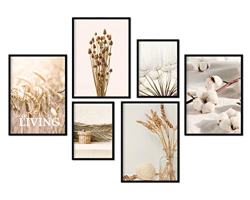 Premium Poster Set | Deko Bilder Wohnzimmer Modern | Schlafzimmer Bild für die Wand | (Living, A4 | A5) von bilderreich