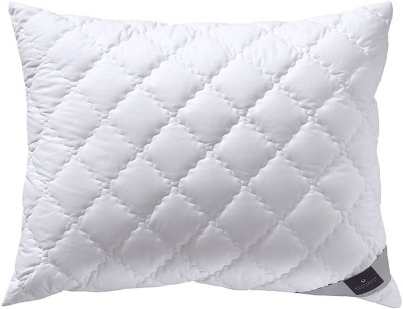 billerbeck Synthetikkopfkissen 520 ALCANDO®, Kissen bauschkräftig, Füllung: AIRFLOCKS®, 70% Polyester, 30% Lyocell (Tencel),, Bezug: Baumwoll-Feinperkal: 100% Baumwolle, versteppt mit 100% Polyester, Die strapazierfähige und kuschelige Faserdecke von billerbeck