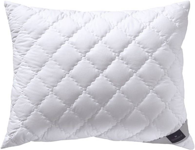 billerbeck Synthetikkopfkissen 520 ALCANDO®, Kissen bauschkräftig, Füllung: AIRFLOCKS®, 70% Polyester, 30% Lyocell (Tencel),, Bezug: Baumwoll-Feinperkal: 100% Baumwolle, versteppt mit 100% Polyester, Die strapazierfähige und kuschelige Faserdecke von billerbeck