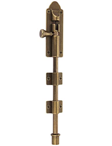 Heavy Duty Rohrschrauben für Tore ölgeriebene Bronze, Fallbolzen für Tore, Garagenschrauben aus massivem Kupferguss wählen Bilyglewarwof (10 Zoll) von bilyglewarwof
