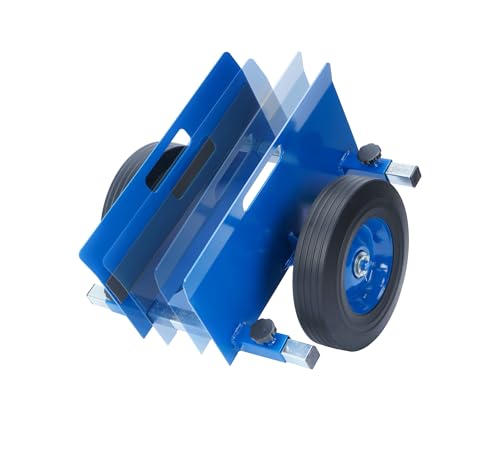 Plattenwagen bis 500 kg, Plattenkarren mit 2 Vollgummi Rädern, Plattenroller für 0-23cm/0-9,05in Klemmbreite, Schwerlast Plattentransportwagen für Transport von Holzplatten, Türen, Fenster u.v.m. Plattenwagen bis 500 kg, Plattenkarren mit 2 Vollgummi Rädern, Plattenroller für 0-23cm/0-9,05in Klemmbreite, Schwerlast Plattentransportwagen für Transport von Holzplatten, Türen, Fenster u.v.m. von bimiti